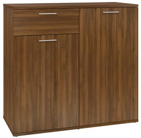 vidaXL Ντουλάπι Καφέ Δρυς 80 x 36 x 75 εκ. Επεξεργασμένο Ξύλο