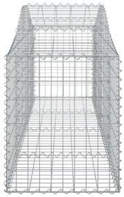 vidaXL Συρματοκιβώτια Τοξωτά 8 τεμ. 200x50x60/80 εκ. Γαλβαν. Ατσάλι
