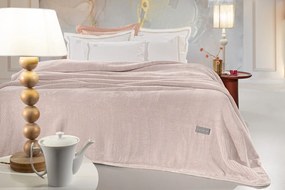 Κουβέρτα Ultrasoft Ζακάρ Μονή 160x220εκ. Cheval Pudra Guy Laroche