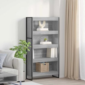 vidaXL Βιβλιοθήκη 2 pcs Γκρίζο Σονομα 80 x 30 x 155 εκ