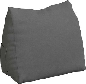 vidaXL Μαξιλάρι Πλάτης Σκούρο Γκρι 60 x 20 x 50 εκ. ύφασμα