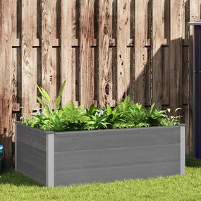 vidaXL Ζαρντινιέρα Υπερυψωμένη Γκρι 150 x 100 x 54 εκ. από WPC