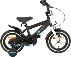 Speeder 12 Inch 21,5 cm Boys Coaster Brake BlackBlueAMIGO