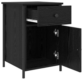 vidaXL Κομοδίνα  2 τεμάχια Μαύρης Καρυδιάς 40x42x60 εκ. Επεξεργασμένο ξύλο