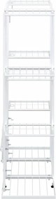 vidaXL Βάση Λουλουδιών Λευκή 94,5 x 25 x 89 εκ. Σιδερένια