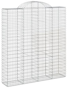 vidaXL Συρματοκιβώτια Τοξωτά 9 τεμ. 200x50x220/240 εκ. Γαλβαν. Ατσάλι