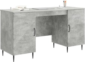 vidaXL Γραφείο Γκρι Σκυροδέματος 142,5 x 50 x 75 εκ.