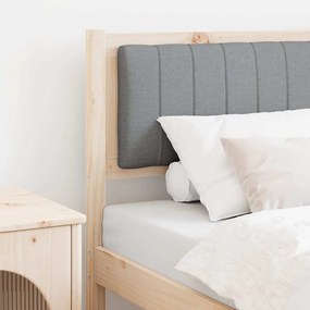 vidaXL Ταπετσαρισμένο κεφαλάρι Καφέ 75 cm Στερεά ξυλεία πεύκου