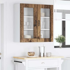 vidaXL Πάνελ πλυντηρίου πιάτων Kalmar 2 pcs Παλιό ξύλο