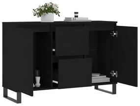 vidaXL Μπουφές Μαύρος 104 x 35 x 70 εκ. από Επεξεργασμένο Ξύλο