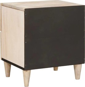 vidaXL Κομοδίνο Λευκό 40 x 33 x 46 εκ. Επεξεργασμένο Ξύλο