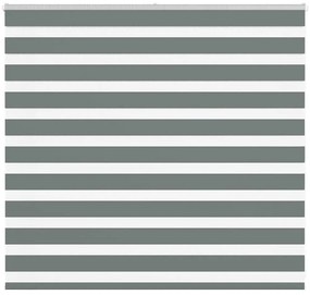 vidaXL Ζέβρα τυφλή Σκούρο Γκρι Πλάτος υφάσματος 155,9 εκ. Πολυεστέρας