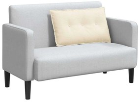 vidaXL Μαξιλάρι Πλάτης Κρεμ 80 x 50 cm Υφασμάτινο Κορντουρά