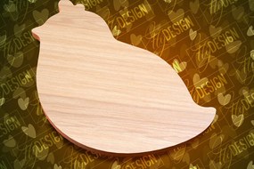 Intra απο ξύλο plywood 3mm-4mm πάχος - Πασχαλινές σανίδες κοπής | Κόψιμο με λέιζερ λαγουδάκι Δίασταση 15x15 cm INTRAFABR-91655260