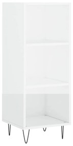 vidaXL Ντουλάπι Γυαλιστερό Λευκό 34,5 x 32,5 x 90 εκ. Επεξεργ. Ξύλο