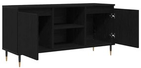 vidaXL Ντουλάπι TV Μαύρη Οξυά 104 x 35 x 50 εκ. Επεξεργασμένο ξύλο