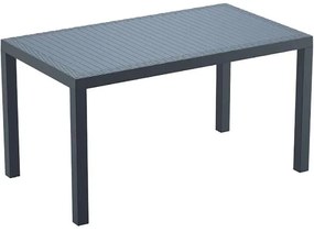Τραπέζι ORLANDO Ανθρακί PP 140x80x75cm