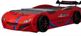 Παιδικό Κρεβάτι Turbo GT Duo-Κόκκινο