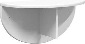 vidaXL Ράφι Τοίχου Επιτοίχιο Λευκό 48 x 24 x 24 εκ Επεξεργασμένο ξύλο