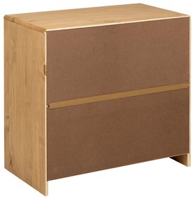 vidaXL Ντουλάπι SAUDA Δρυς 80x43x75,5 εκ. από Μασίφ Ξύλο Πεύκου