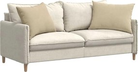 vidaXL Μαξιλάρι Καναπέ 2 pcs Κρεμ 70 x 50 cm ύφασμα