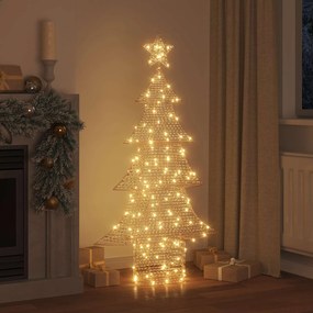 vidaXL Χριστουγεννιάτικο Δέντρο με 160 LED Θερμό λευκό 151 cm PET