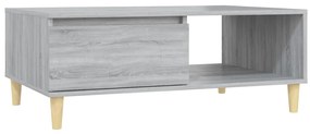 vidaXL Τραπεζάκι Σαλονιού Γκρι Sonoma 90x60x35 εκ. Επεξεργασμένο Ξύλο