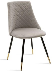 Καρέκλα Giselle 096-000013 Black- Grey Metal, Fabric