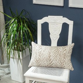 Μαξιλάρι Διακοσμητικό (Με Γέμιση) Vicenza 02 Beige Teoran 30X50 Cotton-Polyester