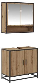 vidaXL Σετ Επίπλων Μπάνιου 2 pcs Artisan Oak Επεξεργασμένο ξύλο