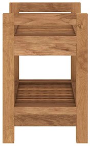 vidaXL Τραπέζι Βοηθητικό Μπάνιου 45 x 30 x 45 εκ. από Μασίφ Ξύλο Teak
