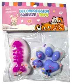 Πατούσα Antistress Squishy - Σετ 16τεμ - GA524