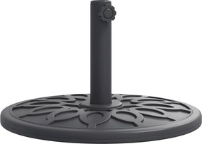 vidaXL Βάση Ομπρέλας Ασημί για Ιστό Ø38/48 χιλ. 12 κ. Γρανίτη