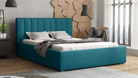 Κρεβάτι Pomona 111, Διπλό, Τυρκουάζ, 160x200, Ταπισερί, Τάβλες για Κρεβάτι, 180x223x93cm, 91 kg | Epipla1.gr