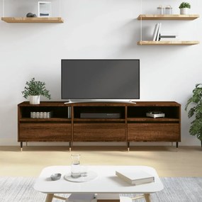 vidaXL Έπιπλο Τηλεόρασης Καφέ Δρυς 150x30x44,5 εκ. Επεξεργασμένο Ξύλο
