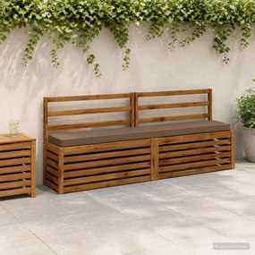 vidaXL Μαξιλάρια Πάγκου 2 Τεμαχίων VUGHT 2 pcs 100% Πολυεστέρας Taupe