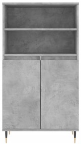 vidaXL Ντουλάπι Γκρι σκυροδέματος 60x36x110 εκ. από Επεξεργασμένο Ξύλο