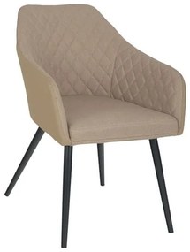 Πολυθρόνα Charles HM8522.07 Beige 57x63x83Υ εκ. Σετ 2τμχ Metal, Fabric