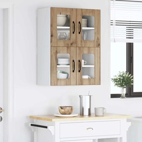 vidaXL Ραφιέρα τοίχου LUCCA 2 pcs Artisan Δρυς Επεξεργασμένο Ξύλο