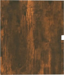 vidaXL Ντουλάπι Νιπτήρα Καπνιστή Δρυς 60x38,5x45 εκ. από Επεξεργ. Ξύλο