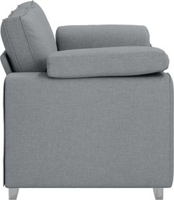 vidaXL Διθέσιος καναπές Ανοιχτό γκρι 160 cm ύφασμα