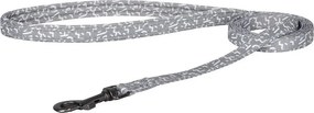 Dogness walking set leash 1,5m+harness for dog (light gray)