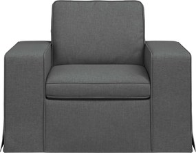 vidaXL Καναπές Σκούρο Γκρι 103 x 80 x 82 εκ ύφασμα