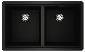 TEKA RADEA R10 2B 750 M-TG Ένθετος Γρανιτένιος νεροχύτης Carbon black Μ75xΠ45.6εκ