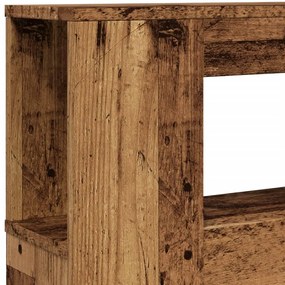 LED κεφαλάρι Παλιό ξύλο 200x18,5x103,5 cm Κατασκευασμένο ξύλο - Καφέ