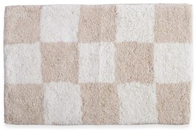 Ταπέτο Μπάνιου Chess Ecru Nef-Nef Homeware 50 X 80 100% Cotton