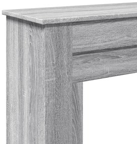 vidaXL Πλαίσιο Τζακιού Γκρι Sonoma 90x30x90 εκ. από Επεξ. Ξύλο