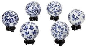Διακοσμητικές Σφαίρες Assort FEG310K6 Φ4cm Blue-White Espiel Porcelain