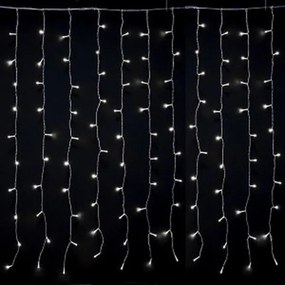 Vetur Κουρτίνα 300 LED Ενδιάμεσο - Soft Λευκό 2x2m Με 8 Προγράμματα Επεκτεινόμενη IP44 Διαφανές Καλώδιο 9780790