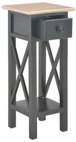 vidaXL Τραπεζάκι Βοηθητικό Μαύρο 27 x 27 x 65,5 εκ. Ξύλινο